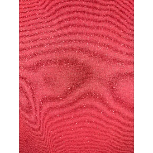 Express Womens Small Red Sparkly Top Christmas Holiday Style - Picture 5 of 5